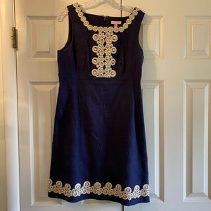 Navy & gold Lilly Pulitzer dress—great condition!